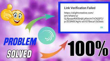 Alight Motion Link Verification failed Problem Solve|Alight motion project import problem fix