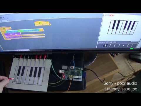 Scratch programmed stylophone using Raspberry Pi