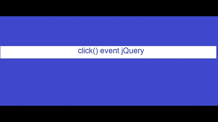 Simple example click() event, jQuery