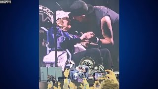 Chad Smith Bringing His 95-Year-Old Mother Out In Front Of The Crowd! (Detroit) (August 14, 2022)