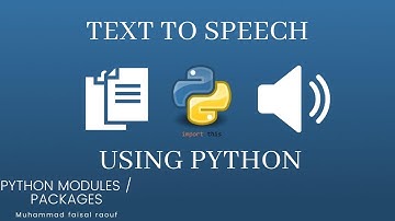 Text to Speech conversion in python (pyttsx3 and gTTS Api
