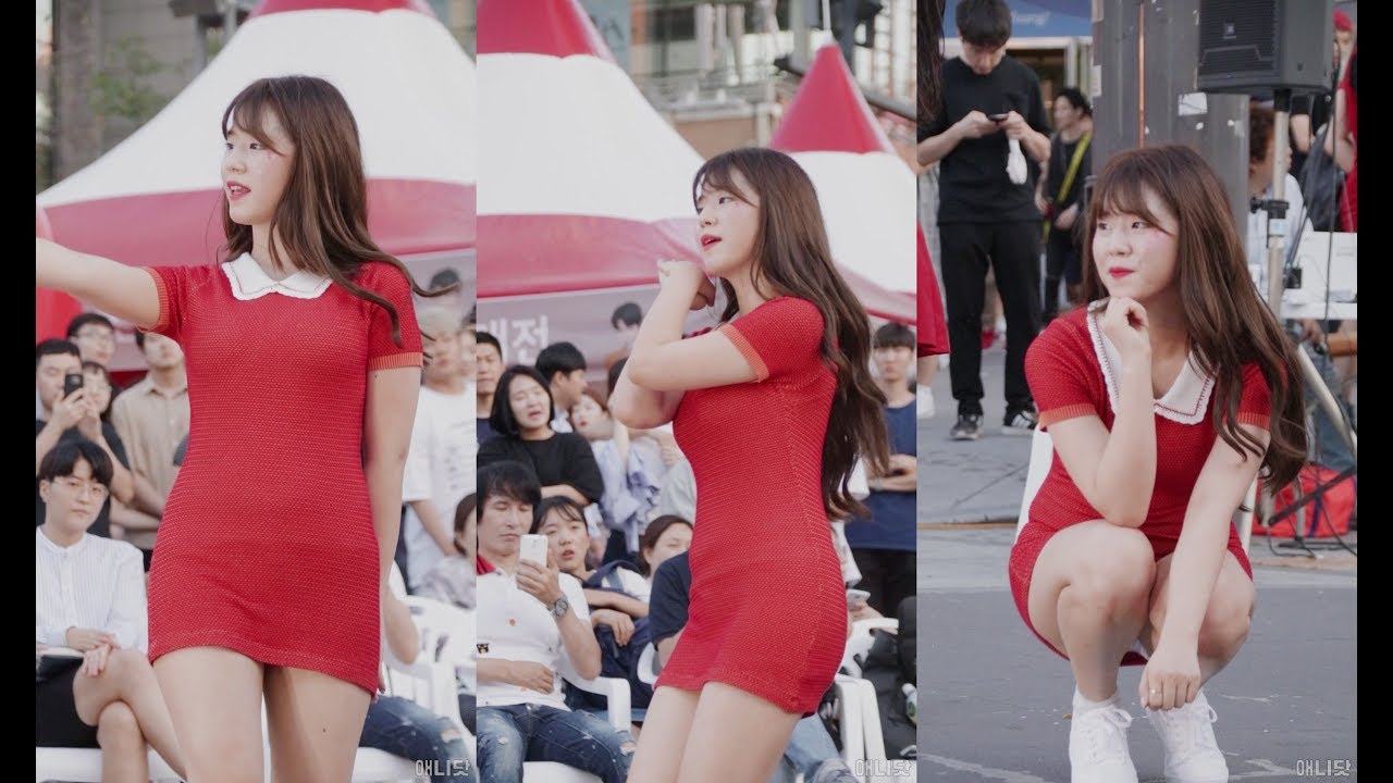 180825 댄스팀 레이디비 유빈 직캠 - 밤 (여자친구) (신촌 버스킹) By 애니닷