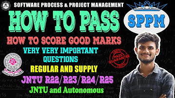 SPPM - Important questions - How to pass - B.Tech 4th year - R22/R23/R24/R25 - Jntuh