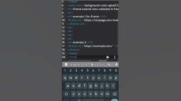 preview website using iframe.#shorts#code#mobile#html#tutorials #programming#iframe#preview