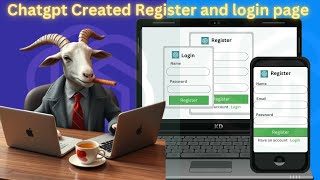 Chatgpt created Registration and Login Page | No Coding Required!