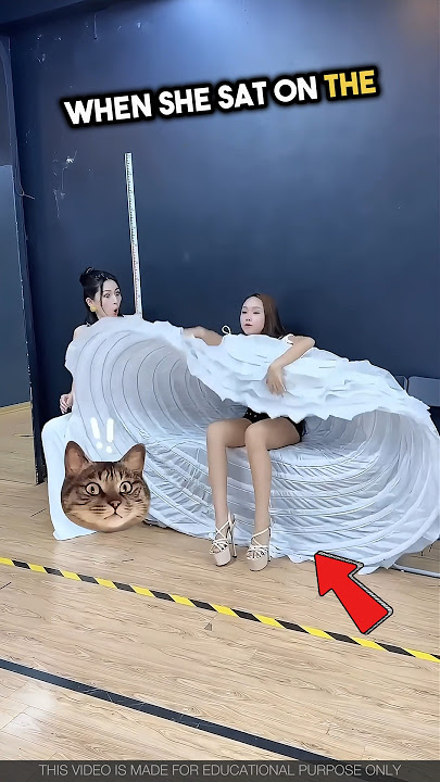 She Taught Her How To Sit In Her Wedding Dress 👰