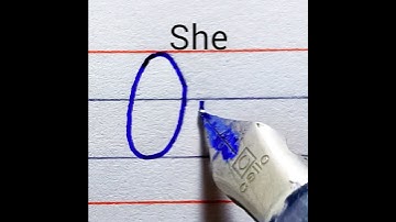 How to write She in Russian handwriting | Russian handwriting | learn Russian handwriting