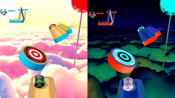 Reverse Night Mode vs Normal Run – Going Balls CRAZY Speedrun! iOS & Android #gaming #ball