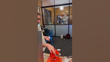 First Test Launch of Beer Pong Robot