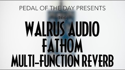 Walrus Audio // Fathom Multi-Function Reverb (Demo)