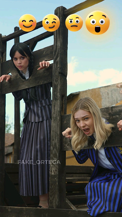 What's happening??🤯 #enid #jennaortega #fakeortega #wednesday #wednesdayaddams #netflix