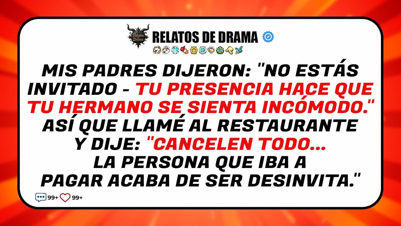 Parents Dijo “No Vas A Venir A La Cena Familiar — Tu Hermano Se Siente Incómodo Contigo”