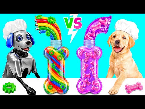 Me vs Grandma Cooking Challenge with Dog | Funny Food Hacks
