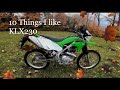 10 things I like - Kawasaki KLX230 -4K Gopro Hero 8