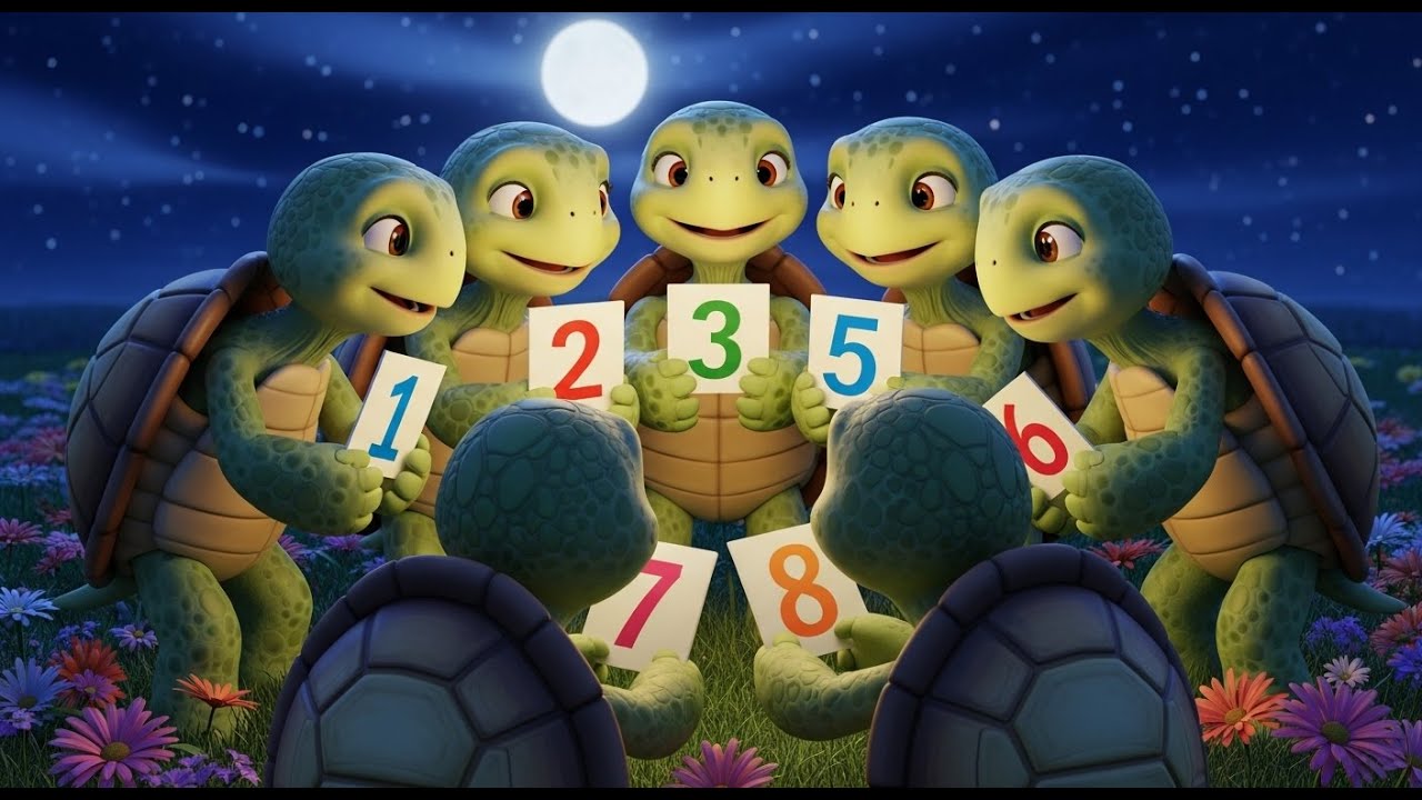 Eight Tiny Turtles Count Together | Best Nursery Rhymes and Kids Songs ...