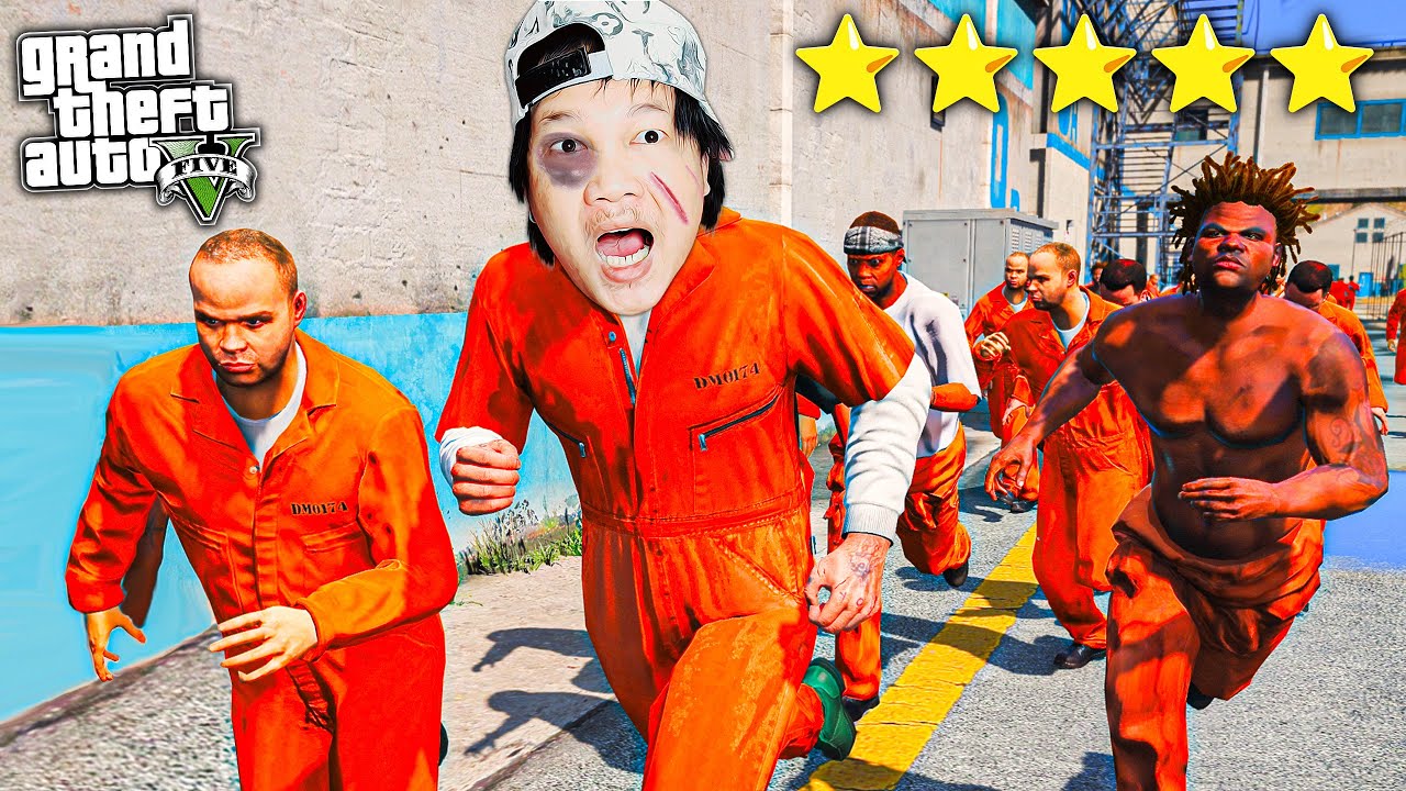 ខ្ញុំហែកគុកនៅក្នុងGTA 5 វគ្គ២!