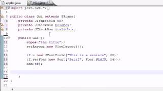 Java Programming Tutorial   64   JCheckBox