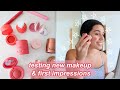 testing new makeup + first impressions *new fave products*