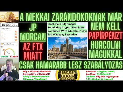 Bitcoin Hírek (1130) - A Mekkai Zarándokoknak már nem kell PapírPénzt Hurcolniuk magukkal 