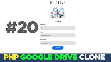 Online drive app with Javascript & PHP #20 | Google cloud clone | Quick programming tutorial