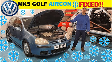 Mk5 VW Golf Air Conditioning FIXED! Was a WEIRD one!