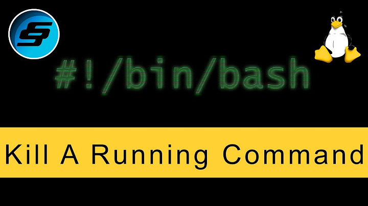 Kill A Running Command (ctrl + c) - Bash Scripting