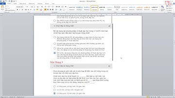 Đáp án trắc nghiệm module 2 - Môn Toán (VTN Channel)