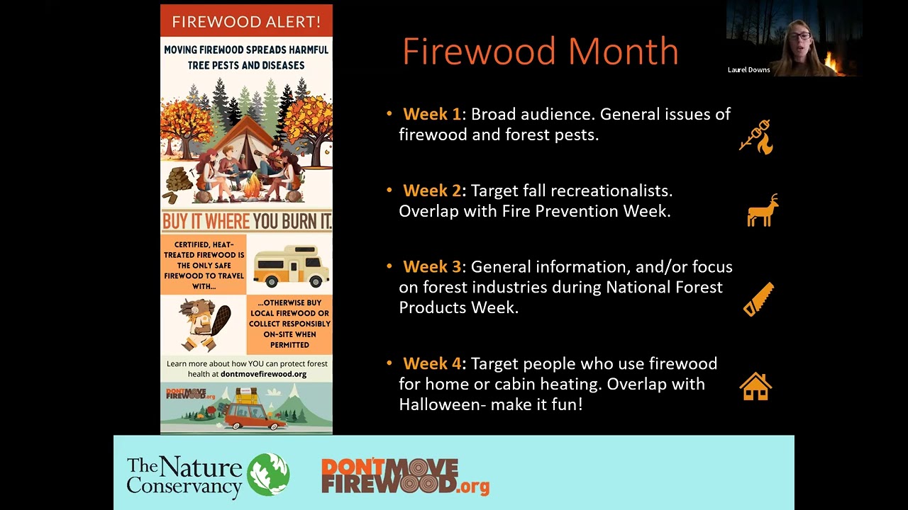 October is Firewood Month - Meet the Don't Move Firewood Team! Option 2 on 10/18/2023