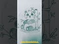 🥰 Cute panda 🐼 drawing / pencil sketch #sketching #drawing #panda #art #pencildrawing #pencilsketch