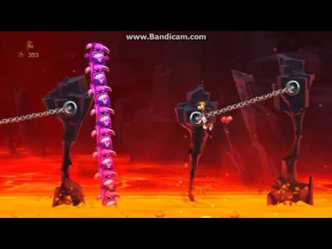 Видео: Rayman Legends (Ур. 5-5) Очень опасный рой (Как собрать всех люмов)
