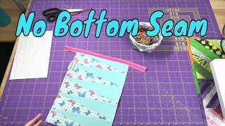 Quilted Zipper Pouch One Outer Piece