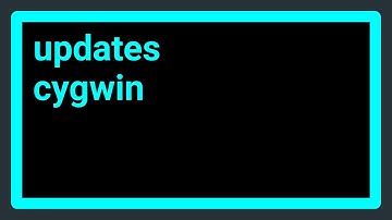How to update Cygwin from Cygwin