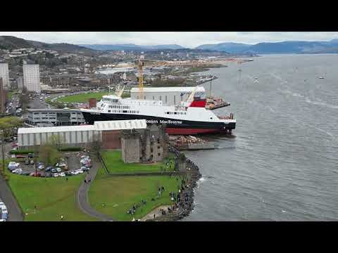 MV Glen Rosa Launch Ferguson Marine Port Glasgow 9th April 2024