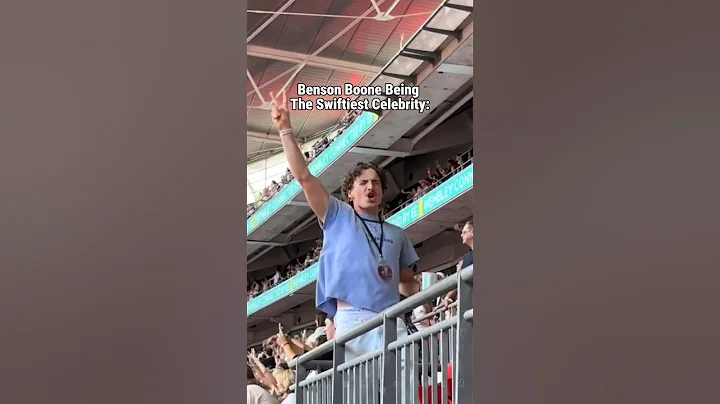 Benson Boone Being The Swiftiest Celebrity! #taylorswift #bensonboone #erastour #shorts