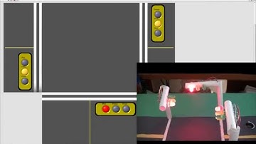 Traffic Light (three way) with HC-SR04 Ranging Ultrasonic Sensor Arduino+LabVIEW