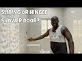 BUILDING IN GHANA | SLIDING OR HINGED SHOWER DOOR?