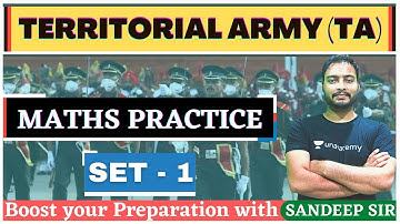 Practice Set on Maths 1 | CDS CAPF TA AFCAT | Career Study | Sandeep Sir |