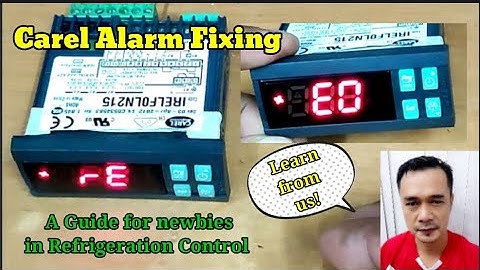 HOW TO FIX RE AND EO ALARM OF CAREL IR33 DIGITAL THERMOSTAT OF COMMERCIAL REFRIGERATORS (ENG/TAG)