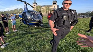 Landing for Dinner in Downtown made the COPS come!