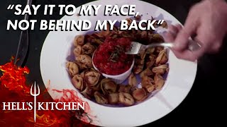 Chef Serves Gordon Packaged Tortellini \& Canned Tomatoes | Hell's Kitchen