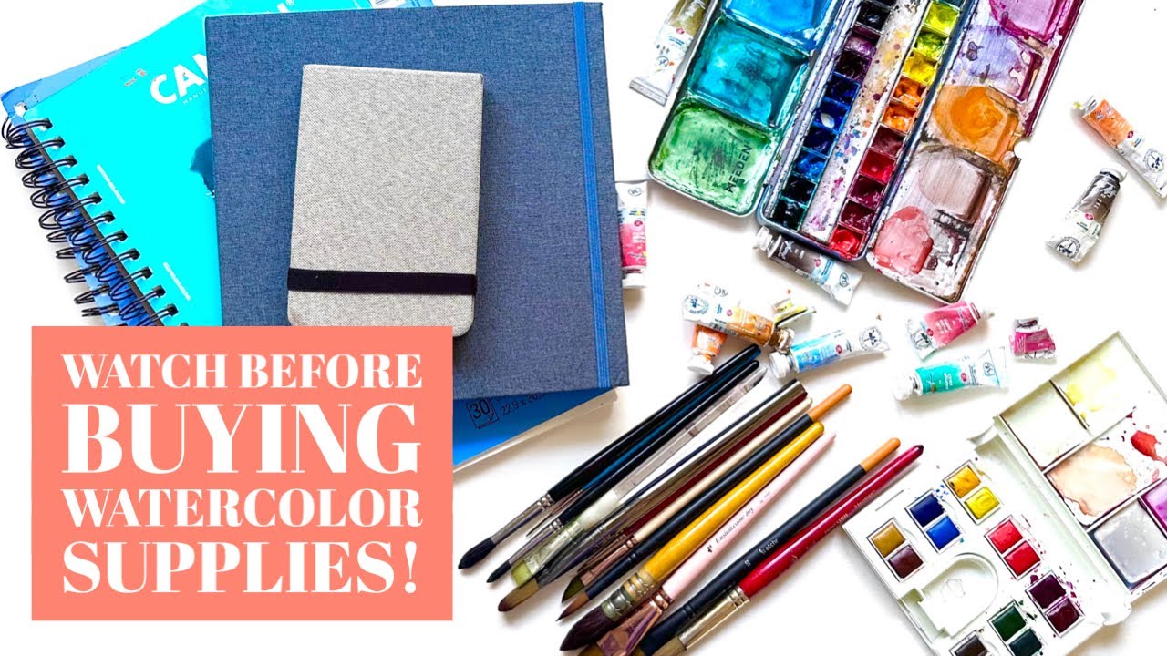 What watercolor painting supplies to get as a beginner? Here are