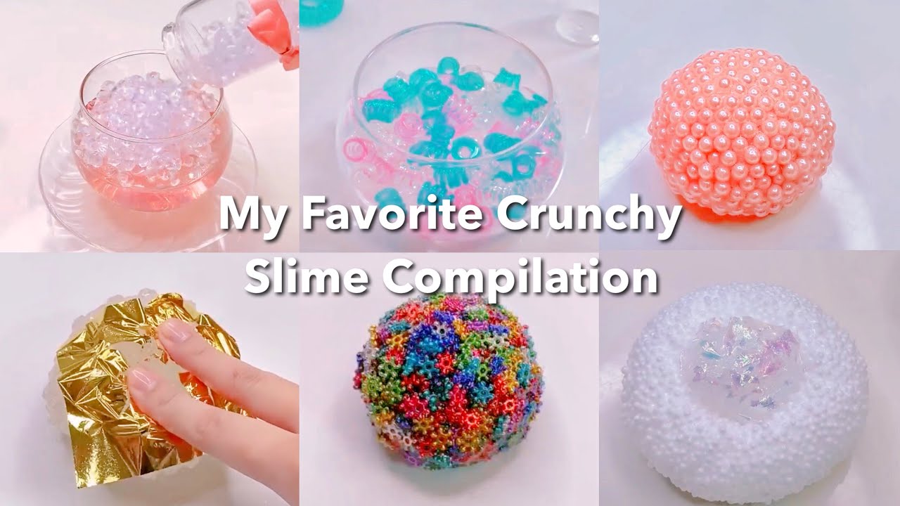 【ASMR】お気に入りクランチスライムまとめ【音フェチ】My Favorite Crunchy Slime Compilation