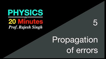 5 Propogation of Errors