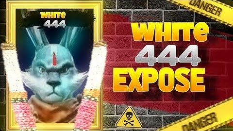 WHITE 444 HACKER PROOF | WHITE 444 EXPOSE |  WHITE 444 USING SCRIPT IN LIVE