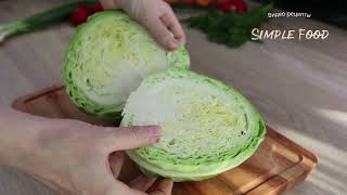 Обалденный САЛАТ из КАПУСТЫ!  Вкусный рецепт из простых продуктов!