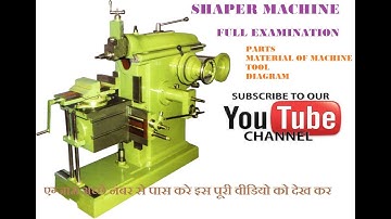 SHAPER MACHINE PARTS AND FUNCTION||हिंदी