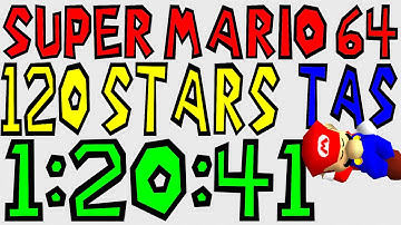 [TAS] N64 Super Mario 64 "120 Stars" in 1:20:41