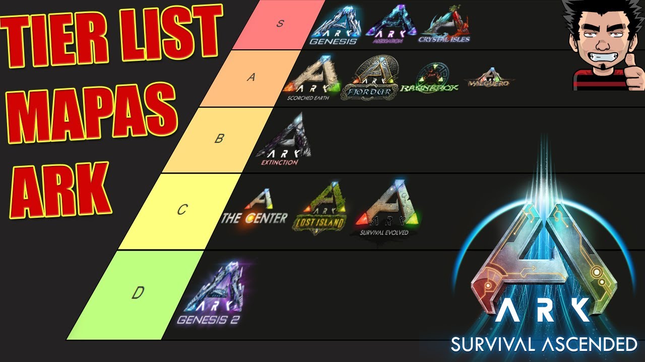 TIER LIST RAKING MEJORES MAPAS Y DLCS PARA ARK SURVIVAL EVOLVED Y ...
