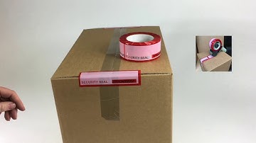 Red Tamper Evident Tape