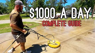 How To Make $1000 A Day Cleaning Concrete (Complete Guide)
